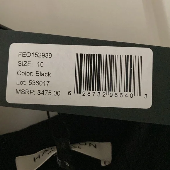 Halston Heritage Dress Sz 10 Evening Collection Black Jacquard Sleeveless NWT - Picture 7 of 7